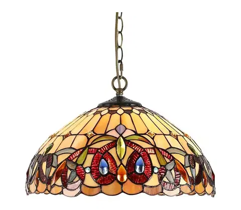 Svietidlá Prezent  - Luster na reťazi TIFFANY 2xE27/60W/230V 