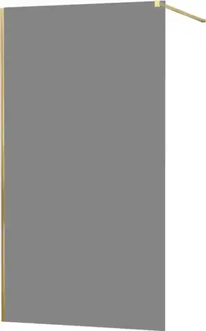 Sprchové dvere MEXEN/S - KIOTO Sprchová zástena WALK-IN 120x200 cm 8 mm, zlatá, dymové sklo 800-120-101-50-40