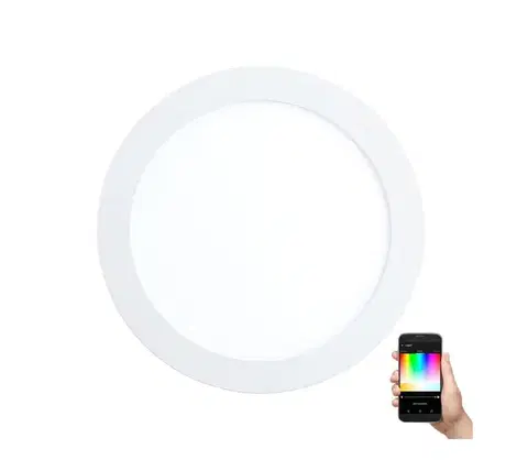 LED osvetlenie Eglo 96668 - LED RGBW stmievateľné zapustené stropné svietidlo FUEVA-C LED/15,6W/230V 96668