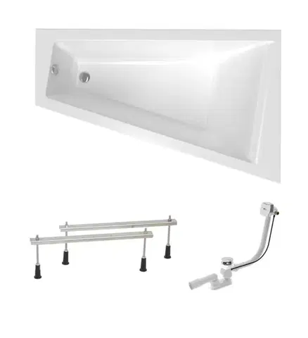 Vane Asymetrická vaňa Laguna Idea Plus 160x100 cm akrylát pravá SIKOID1600PAPN SIKOID1600PAPN