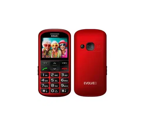 Predlžovacie káble Evolveo - EasyPhone XS, mobilný telefón pre seniorov červená EP-570-XS-RD