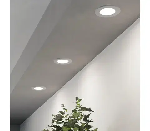 Svietidlá Eglo 901394-SADA 3xLED podhľadové svietidlo FUEVA LED/3,7W/230V priemer 8,8 cm biela 901394