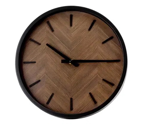 Predlžovacie káble  Nástenné hodiny pr. 30 cm 1xAA čierna/hnedá PZDK
