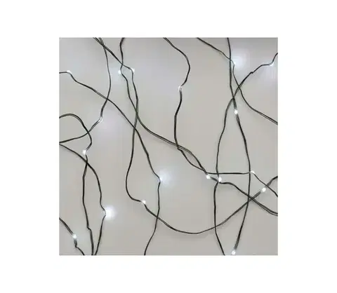 LED osvetlenie  Vonkajší LED svetelný reťazec 75xLED/12,5m IP44 studená biela D3AC04
