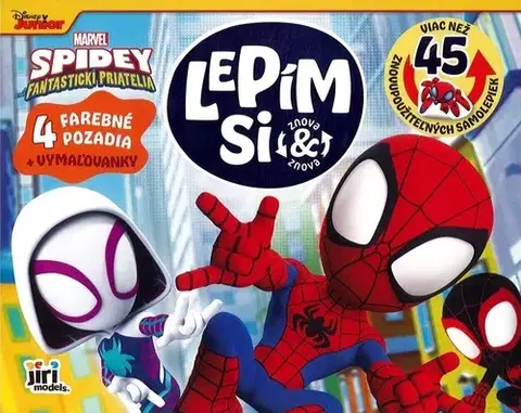 Nalepovačky, vystrihovačky, skladačky Lepím si znova - Spidey