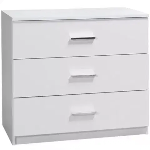 Komody do spálne Komoda Panarea 27 biela  lesklá