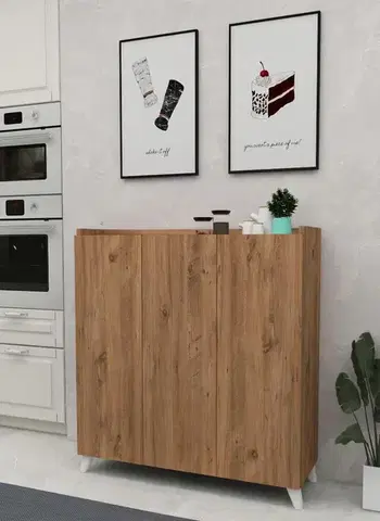 Komody a skrinky SOFT 3-dverová komoda, borovica 