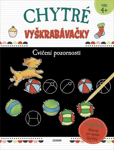 Nalepovačky, vystrihovačky, skladačky Chytré vyškrabávačky - Cvičení pozornosti