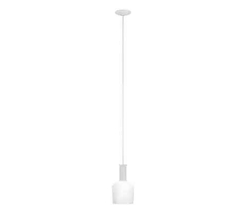 Svietidlá Eglo 62265 - Luster na lanku PASCOA 1xE27/60W/230V 15,6 cm biela 62265