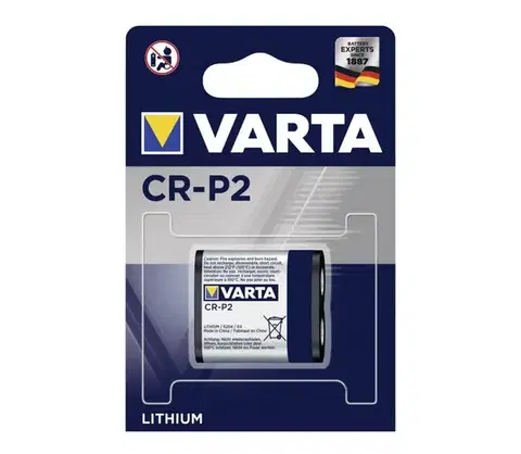 Predlžovacie káble Varta 6204301401 - 1 ks Lithiová fotobatéria CR-P2 6V 6204301401