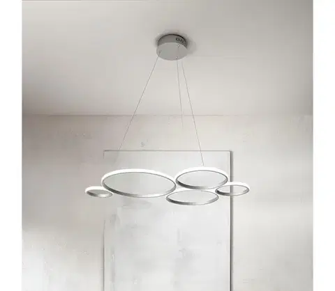 Svietidlá Ondaluce - LED stmievateľný závesný luster na lanku POIS LED/60W/230V strieborná SO.POIS/SILVER