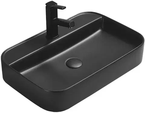 Umývadlá MEXEN - Sofia umývadlo na dosku 60 x 40, čierna mat 22156085