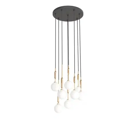 Svietidlá Open Design OR85334 - Luster na lanku ERO 8xG9/8W/230V zlatý OR85334