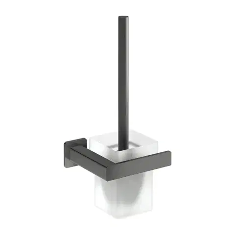 Doplnky do kúpeľne OMNIRES - NELSON WC kefa grafit /GR/ NL80620GR