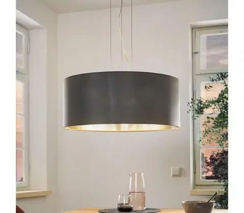 Svietidlá Eglo 31606 - Závesné svietidlo na lanku MASERLO 3xE27/60W/230V 31606
