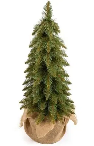 Vianočné stromčeky Kinekus Stromček vianočný smrek 80 cm v jute