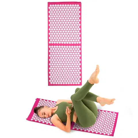 Akupresúrne podložky Akupresúrna podložka inSPORTline AKU-1000 125 x 50 cm ružová