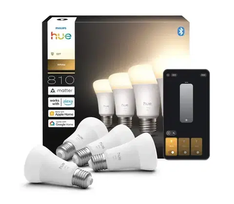 LED osvetlenie Súprava 4x stmievateľných LED žiaroviek Philips Hue WHITE E27/7W/230V 2700K 8721103095725