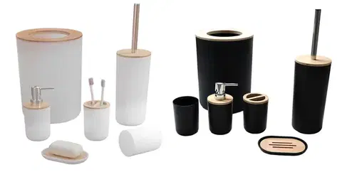 Kúpeľňové doplnky (ostatné) MAKRO - Kúpeľňová sada 6ks, umelá hmota