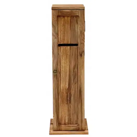 Kúpeľňový nábytok Skrinka na toaletný papier 20x80x20 indický masív palisander