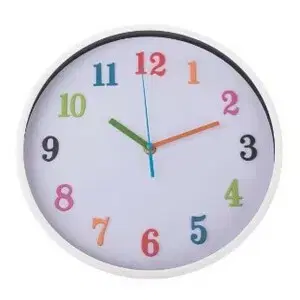 Hodiny Nástenné hodiny Happy number, pr. 30,5 cm, plast