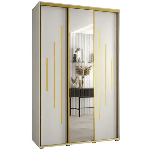 Šatníkové skrine Skriňa 45 Canaris 13 160 biela/gold