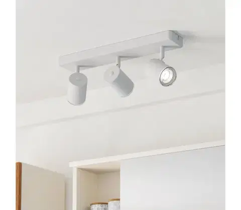 Svietidlá Eglo 901963 - Kúpeľňové bodové svietidlo CONSUMA 3xGU10/5W/230V IP44 biele 901963