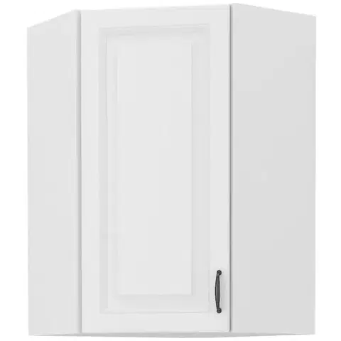 Kuchynské skrinky visiace Skrinka do kuchyne STILO biely/biely 60X60 GN-90 1F (45°)