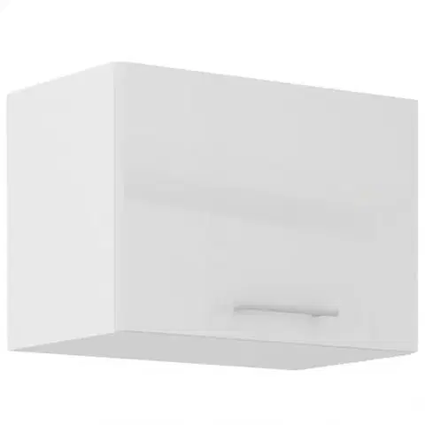 Kuchynské skrinky visiace Kuchynská skrinka Lara 50gu-36 1f Mdf biely lesk