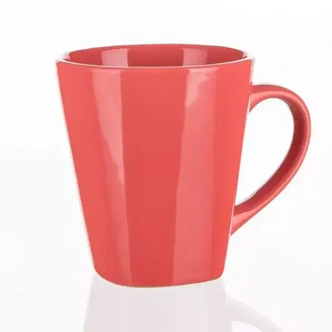 Bytové dekorácie Hrnček Asymo 180 ml červený  60221502