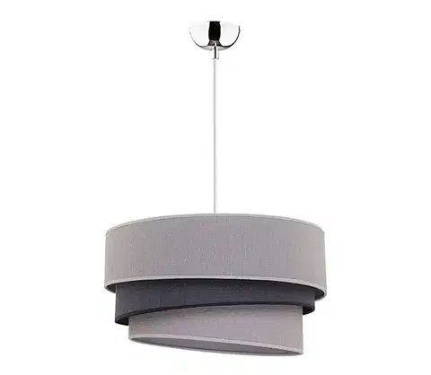 Svietidlá  - Luster na lanku TRIO 1xE27/40W/230V pr. 45 cm šedá/čierna 8313