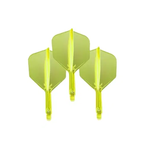 Násadky na šípky Letky Target K-Flex Neon No.6 Medium 3ks fluo žltá