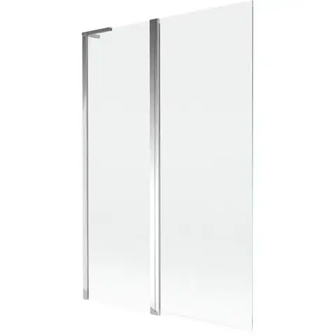 Sprchové dvere MEXEN/S - Mist L vaňová zástena 2-krídlová 120 x 150, transparent, chróm 8A9L-120-011-01-00