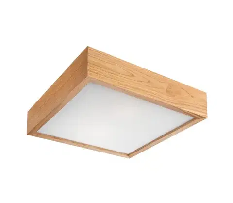 Svietidlá  Stropné svietidlo OAK SQUARE 2xE27/60W/230V dub 37,5 cm LD-PD-9.2 oak