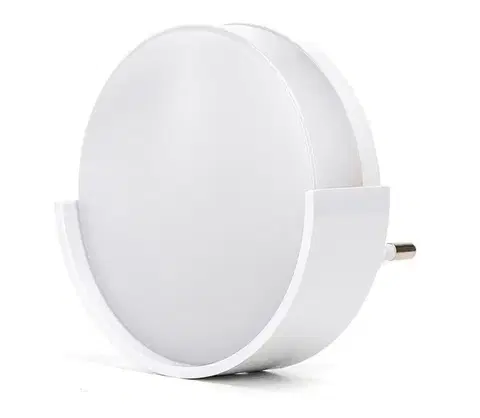Svietidlá  B.V.  - LED Nočné svetlo so senzorom súmraku LED/1W/230V 6500K okrúhly 100900PXY
