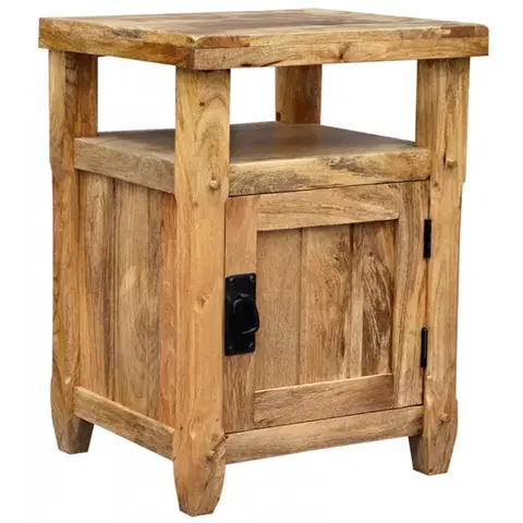 Nočné stolíky Nočný stolík 45x60x40 Devi indický masív mango