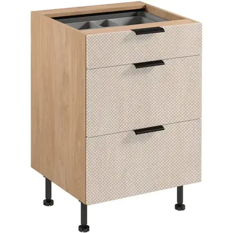 Kuchynské skrinky Korpus Luxeo K04-D60S3-AX dub puccini