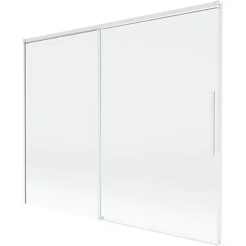 Sprchové dvere MEXEN/S - Rox vaňová zástena 2-krídlová posuvná 190 x 150, transparent, biela 8C9-190-001-20-00