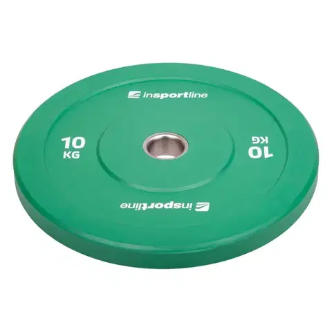 Závažia k činkám Gumový kotúč inSPORTline Bumper Plate Go 10 kg 50 mm