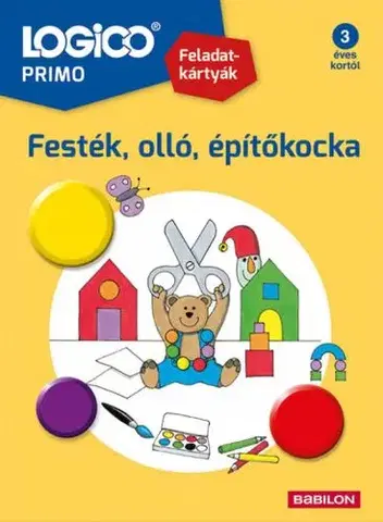 Príprava do školy, pracovné zošity Logico Primo 3219a - Festék, olló, építőkocka - Doris Fischer