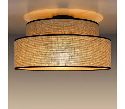 Svietidlá  Stropné svietidlo BOHO 1xE27/60W/230V pr. 40 cm béžová 0126