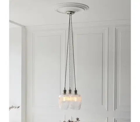 Svietidlá Endon 120652 - Luster na lankách 3xE27/10W/230V lesklý chróm 120652