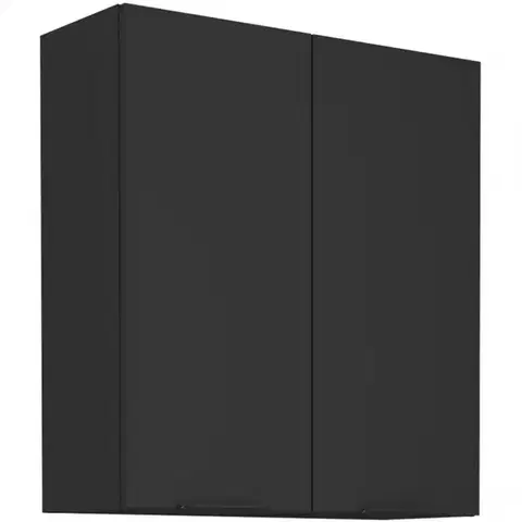 Kuchynské skrinky visiace Kuchynská skrinka Siena čierna mat 80g-90 2f