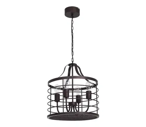 Svietidlá  Luster na reťazi SINGLE 6 4xE27/60W/230V 9332