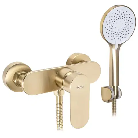 Kúpeľňové batérie REA - Sprchová batéria DROP Brush Gold REA-B2234