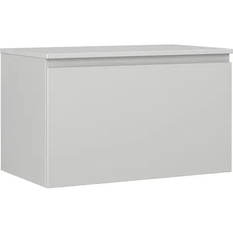 Kúpeľňový nábytok MEXEN/S - Orio kúpeľňová skrinka pod umývadlo 80 cm s doskou, 1 šuplík, sivá mat 91A10-08047-1-BFC62