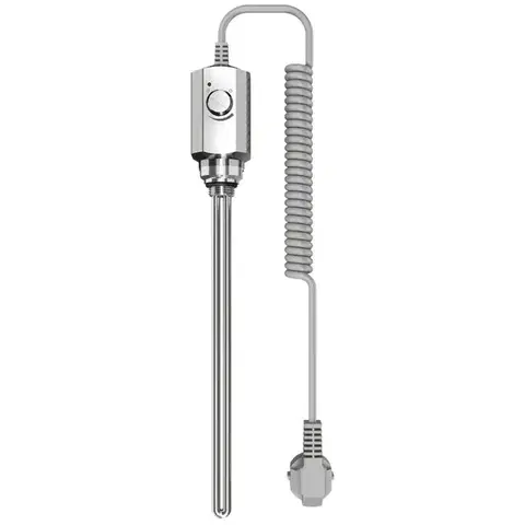 Doplnky do kúpeľne CERANO - Elektrická vykurovacia tyč s termostatom - 600W - chróm CER-018664