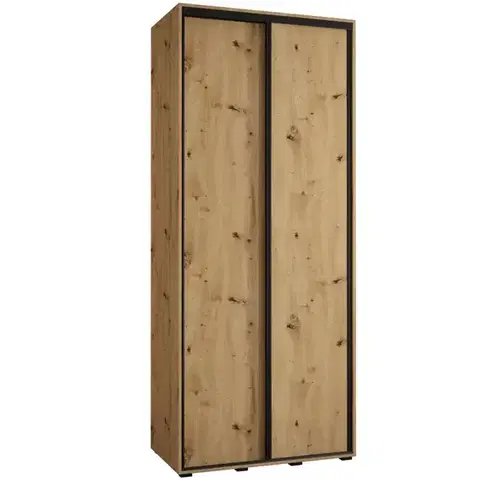 Šatníkové skrine Skriňa 45 Canaris 1 110 artisan/čierna