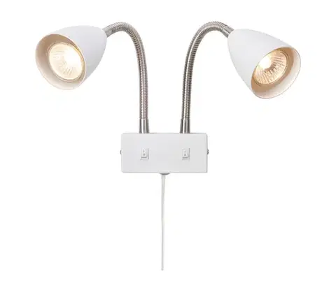 Svietidlá Markslöjd 108900 - Nástenné bodové svietidlo CIRO 2xGU10/7W/230V biele 108900