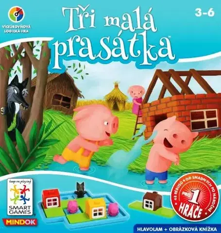 SMART hry Mindok Hra Tri malé prasiatka (SMART) Mindok